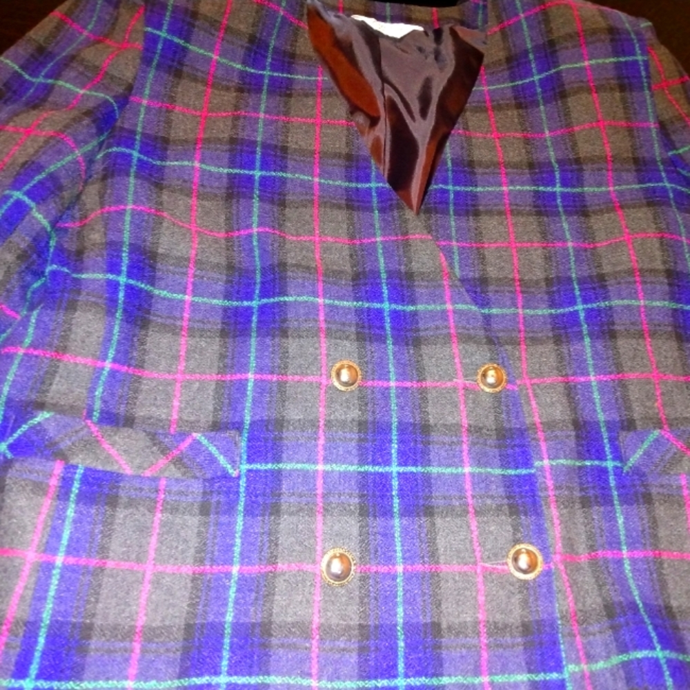 Vtg Tan Jay Tweed Blazer